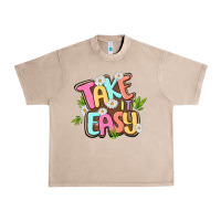 French Oak take it easy Urban Heavy Tee - MaliasSmallBusiness
