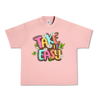 Salmon take it easy Urban Heavy Tee - MaliasSmallBusiness