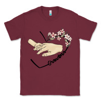 Burgundy personalized grandma Classic Tee - MaliasSmallBusiness