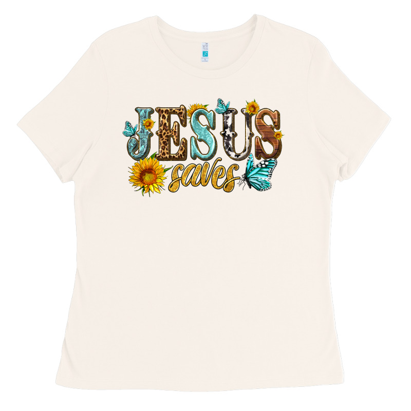 Jesus Saves Ladies Tee by HRA Design Shop | Teevron