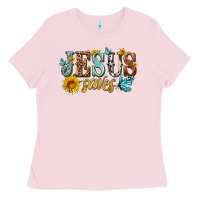 Bubblegum Pink jesus saves Ladies Tee - HRA Design Shop