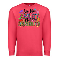 Cardinal see the ability not the disability nca Premium Sweatshirt - NancyCooperArtShop