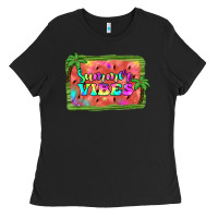 Black summer vibes watermelon Ladies Tee - JahusDesignShop