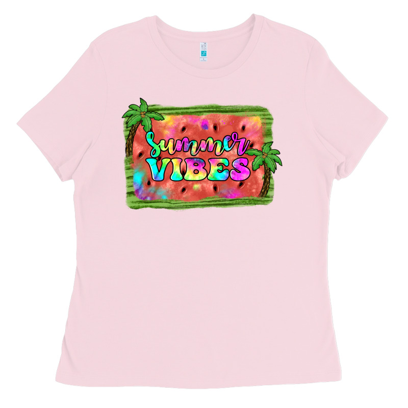 Summer Vibes Watermelon Ladies Tee by JahusDesignShop | Teevron