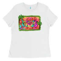 White summer vibes watermelon Ladies Tee - JahusDesignShop