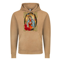 Vintage Camel our lady of guadalupe frame Vintage Hoodie - BarkalooDesign