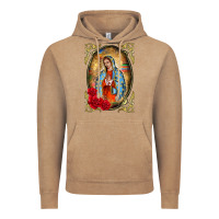 Vintage Coffee our lady of guadalupe frame Vintage Hoodie - BarkalooDesign