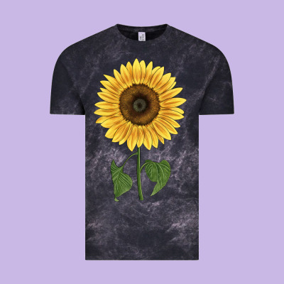 Giganteus Sunflower Vintage Tee Designed By Lillyallendesigns