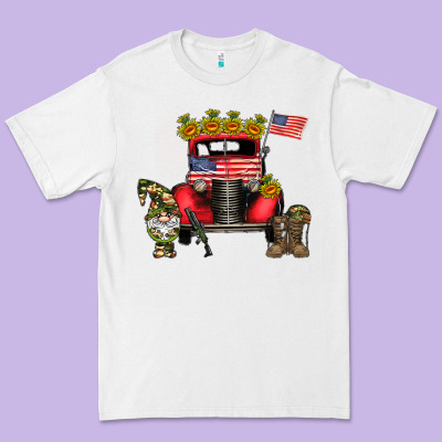 America Soldier Truck Premium Tee Designed By Cowhidedigitalart