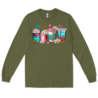 Army Green mom fuel coffee cups Long Sleeve Tee - NancyCooperArtShop