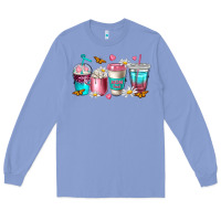 Colony Blue mom fuel coffee cups Long Sleeve Tee - NancyCooperArtShop