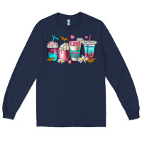 Navy mom fuel coffee cups Long Sleeve Tee - NancyCooperArtShop