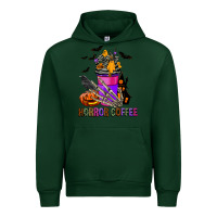 Forest Green Horror Coffee Urban Hoodie - FaDigitalArtStudio