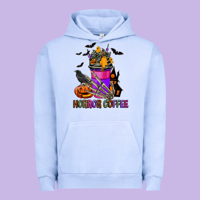 Horror Coffee Urban Hoodie Designed By Fadigitalartstudio