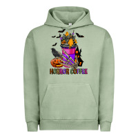 Pigment Oil Green Horror Coffee Urban Hoodie - FaDigitalArtStudio