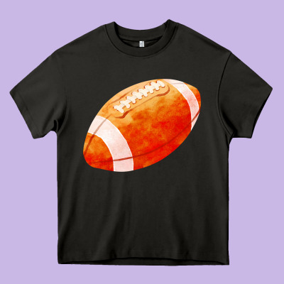 American Football  Pigskin  Gridiron Football Heavy Core Tee Designed By Fadigitalartstudio