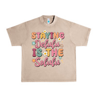 French Oak staying delulu is the solulu Urban Heavy Tee - MaliasSmallBusiness