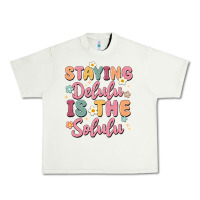 Pistachio staying delulu is the solulu Urban Heavy Tee - MaliasSmallBusiness