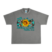 Tornado with god all things are possible sunflower Urban Heavy Tee - AdoDesignShop