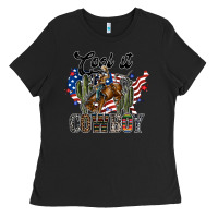 Black cool it cowboy Ladies Tee - SublimationCraftShop