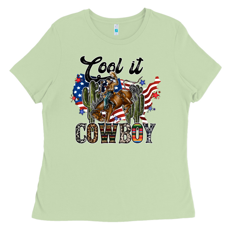 Cool It Cowboy Ladies Tee by SublimationCraftShop | Teevron