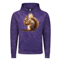Cloud Purple Squirrels Vintage Hoodie - LillyAllenDesigns