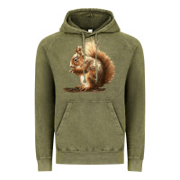 Vintage Olive Squirrels Vintage Hoodie - LillyAllenDesigns
