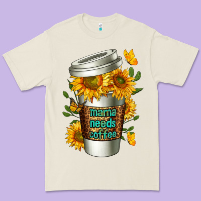 Mama Needs Coffee Cup Premium Tee Designed By Fadigitalartstudio