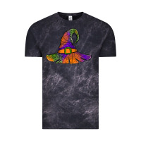 Cloud Black Spider Web Witch Hat Vintage Tee - Jasminsmagicworld