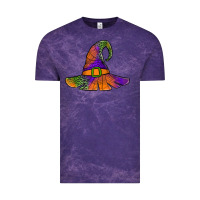 Cloud Purple Spider Web Witch Hat Vintage Tee - Jasminsmagicworld