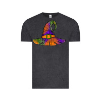 Vintage Black Spider Web Witch Hat Vintage Tee - Jasminsmagicworld