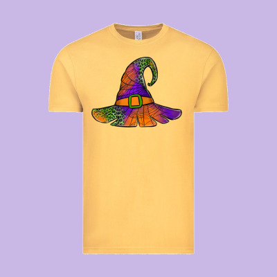 Spider Web Witch Hat Vintage Tee Designed By Jasminsmagicworld
