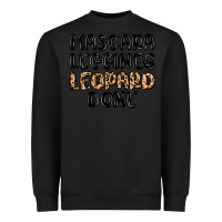 Black mascara leopard done Heavyweight Sweatshirt - MaliasSmallBusiness