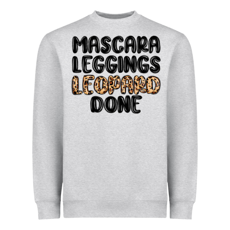 Mascara Leopard Done Heavyweight Sweatshirt by MaliasSmallBusiness | Teevron