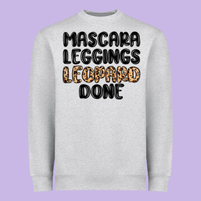 Mascara Leopard Done Heavyweight Sweatshirt Designed By Maliassmallbusiness