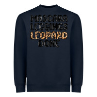 Navy mascara leopard done Heavyweight Sweatshirt - MaliasSmallBusiness