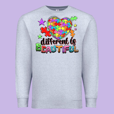 Different Is Beautiful Premium Sweatshirt Designed By Nancycooperartshop