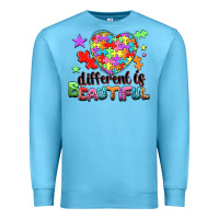 Ocean Blue Different is beautiful Premium Sweatshirt - NancyCooperArtShop