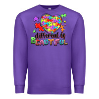 Purple Different is beautiful Premium Sweatshirt - NancyCooperArtShop