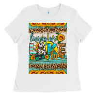 White living on lake time air freshener Ladies Tee - HRA Design Shop