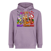 Lavender happy hallothanksmas coffee cups Heavyweight Hoodie - texasbilliewilder