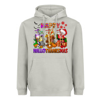 Moon Dust happy hallothanksmas coffee cups Heavyweight Hoodie - texasbilliewilder
