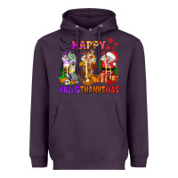 Happy Hallothanksmas Coffee Cups Heavyweight Hoodie | Teevron