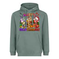 Sage happy hallothanksmas coffee cups Heavyweight Hoodie - texasbilliewilder