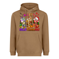 Toasted Coconut happy hallothanksmas coffee cups Heavyweight Hoodie - texasbilliewilder