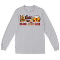 Moon Dust peace love beer Long Sleeve Tee - NancyCooperArtShop