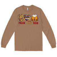 Toasted Coconut peace love beer Long Sleeve Tee - NancyCooperArtShop