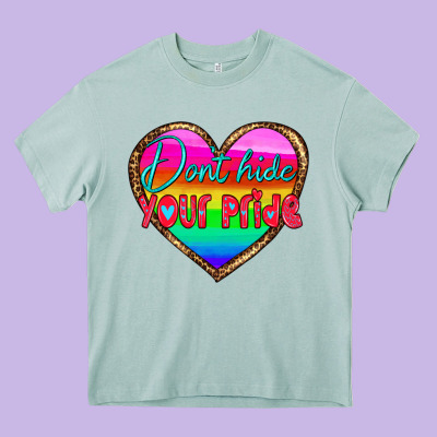 Dont Hide Your Pride Heavy Core Tee Designed By Hra Design Shop