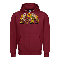 Burgundy bee kind Zipper Hoodie - Artiststas