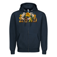 Navy bee kind Zipper Hoodie - Artiststas